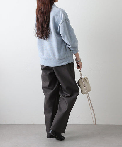 亮片紗半拉鍊套頭衫