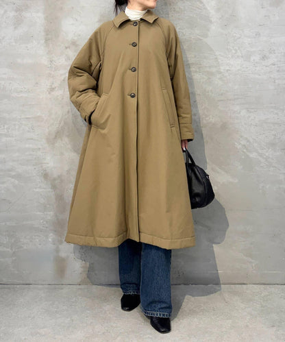 加棉單排扣大衣