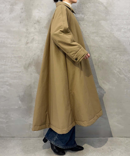 加棉單排扣大衣