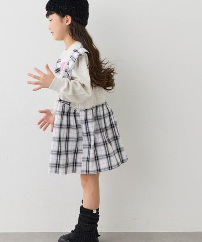 【KIDS】衛衣拼接迷你長款上衣連衣裙≪有大童尺碼≫