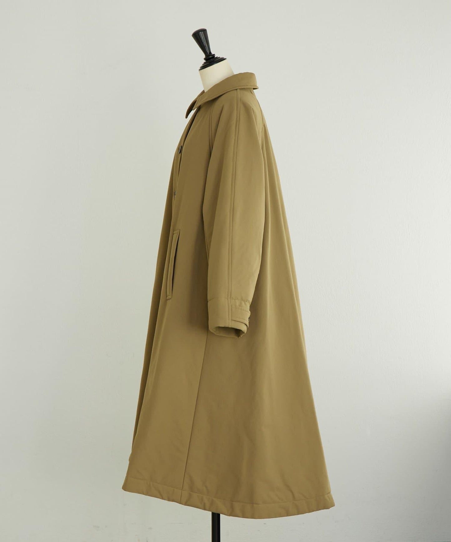 加棉單排扣大衣