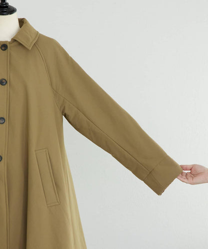 加棉單排扣大衣