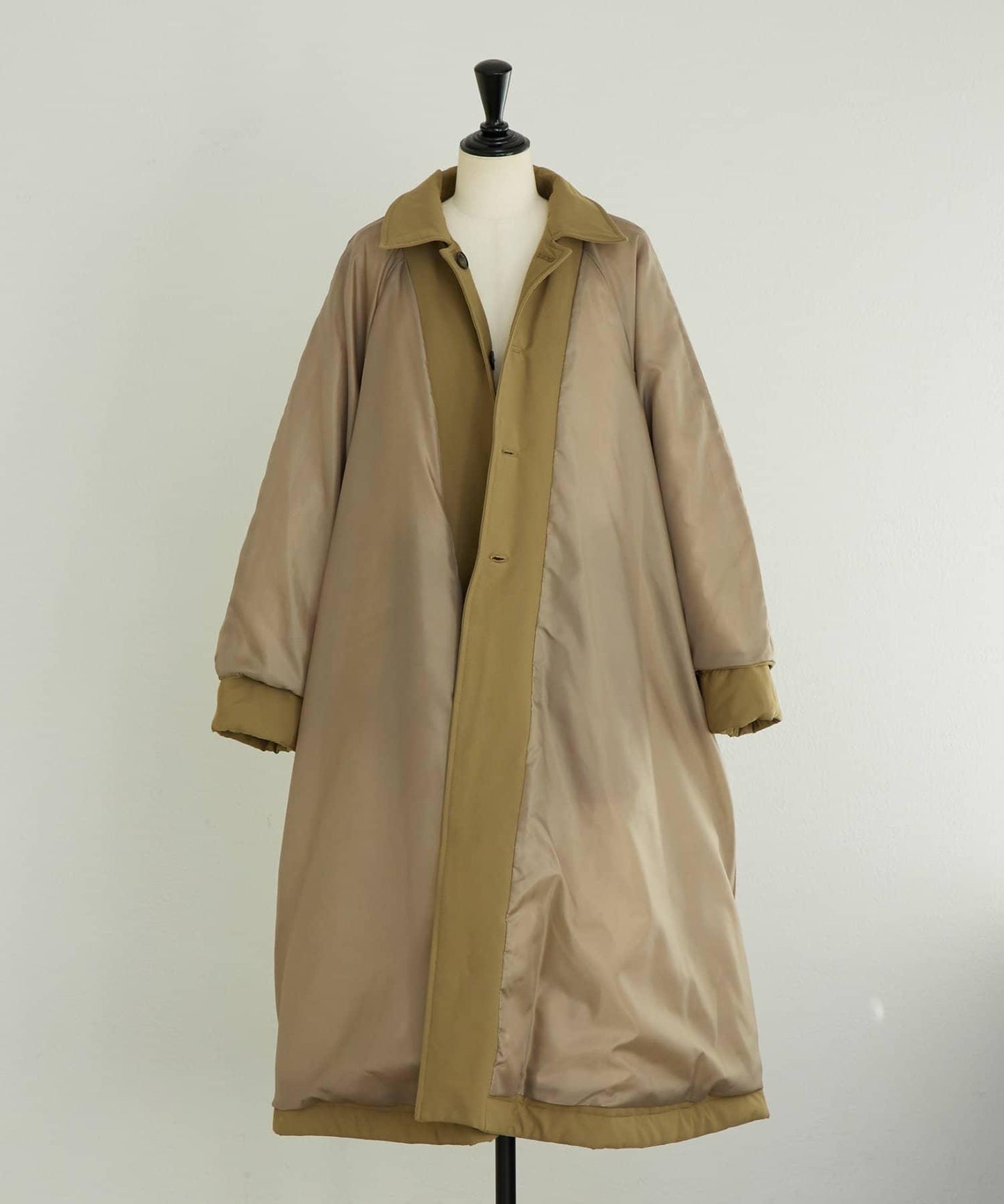 加棉單排扣大衣