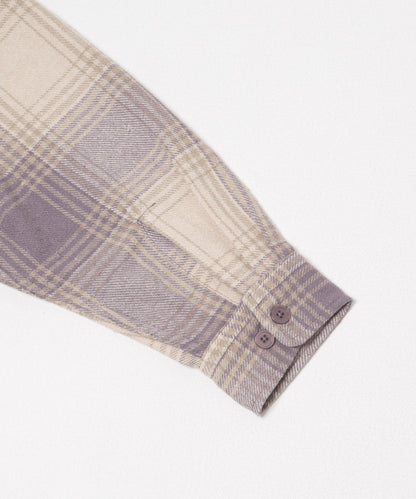 磨毛厚款法蘭絨格子襯衫