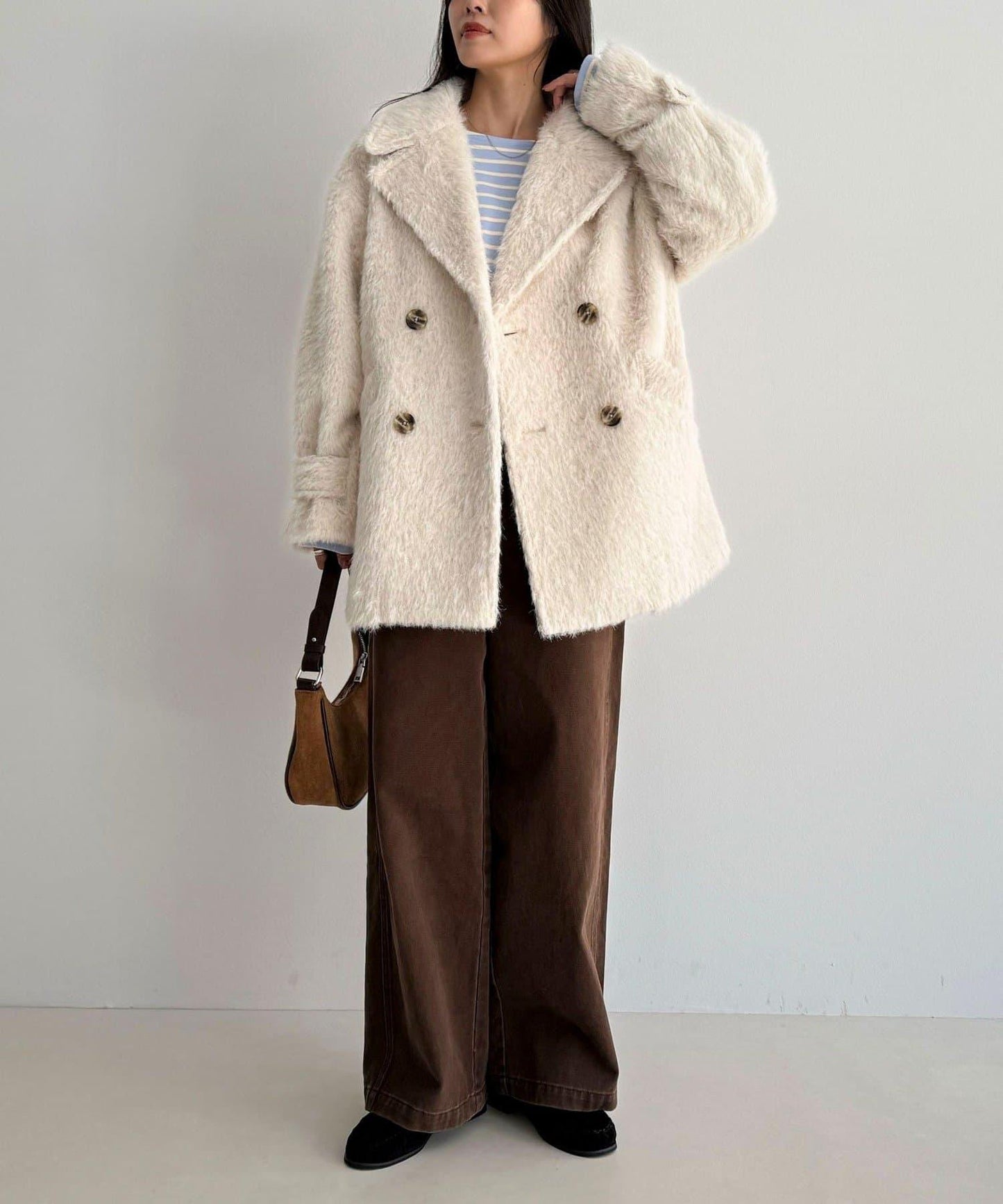 【GEVACO/ゲバコ】特別款長毛呢P大衣