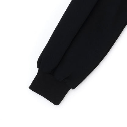 愛心貼布露肩衛衣