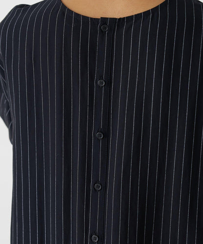 袖口針織襯衫連衣裙