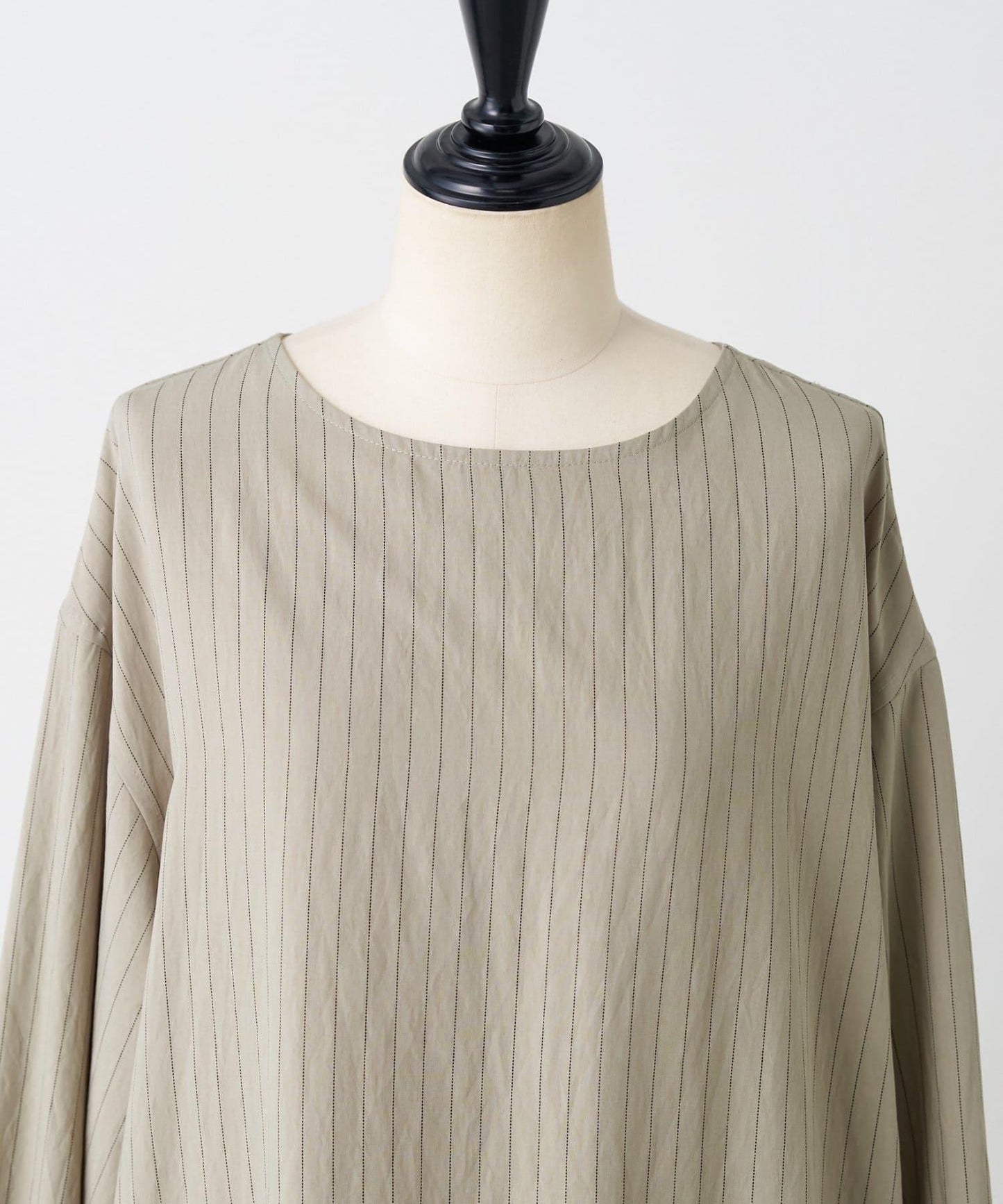 袖口針織襯衫連衣裙