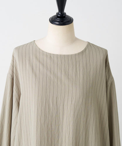 袖口針織襯衫連衣裙