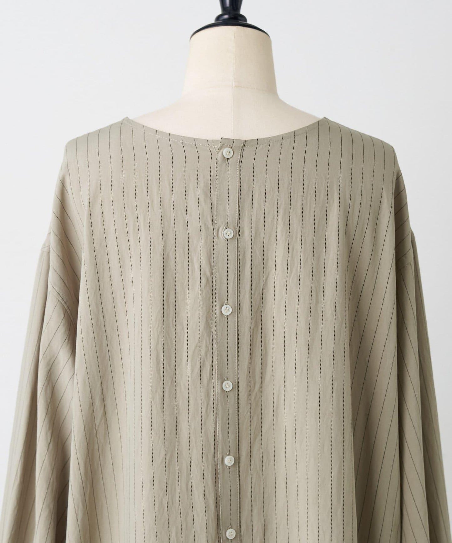 袖口針織襯衫連衣裙