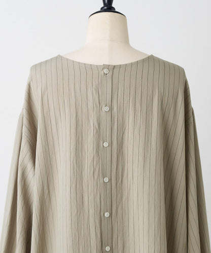 袖口針織襯衫連衣裙