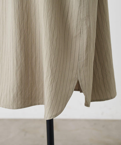 袖口針織襯衫連衣裙