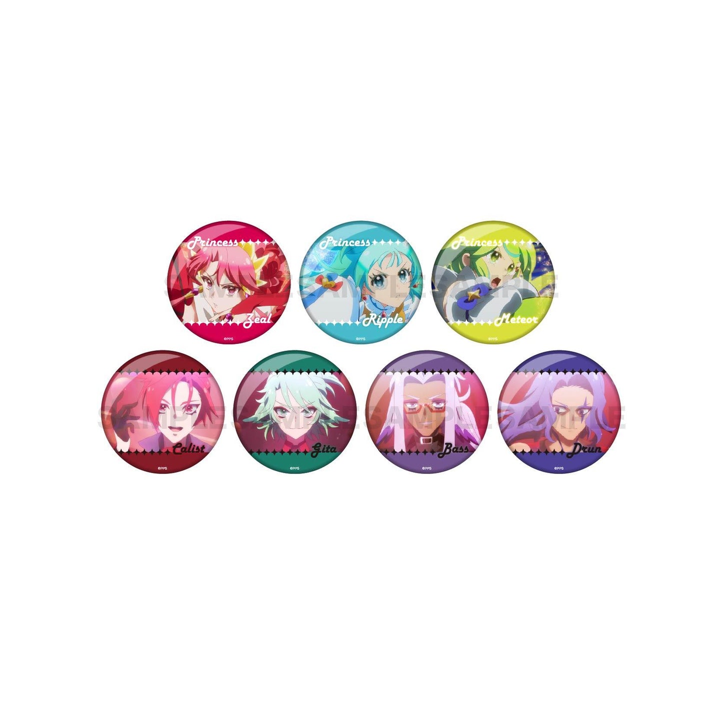 プリンセッション・オーケストラ_トレーディング缶バッジ / 全7種（コンプリートBOX）【BOX/7個入り】 翻譯結果： プリンセッション・オーケストラ 隨機徽章 / 共7款（全套BOX）【BOX/7個裝】