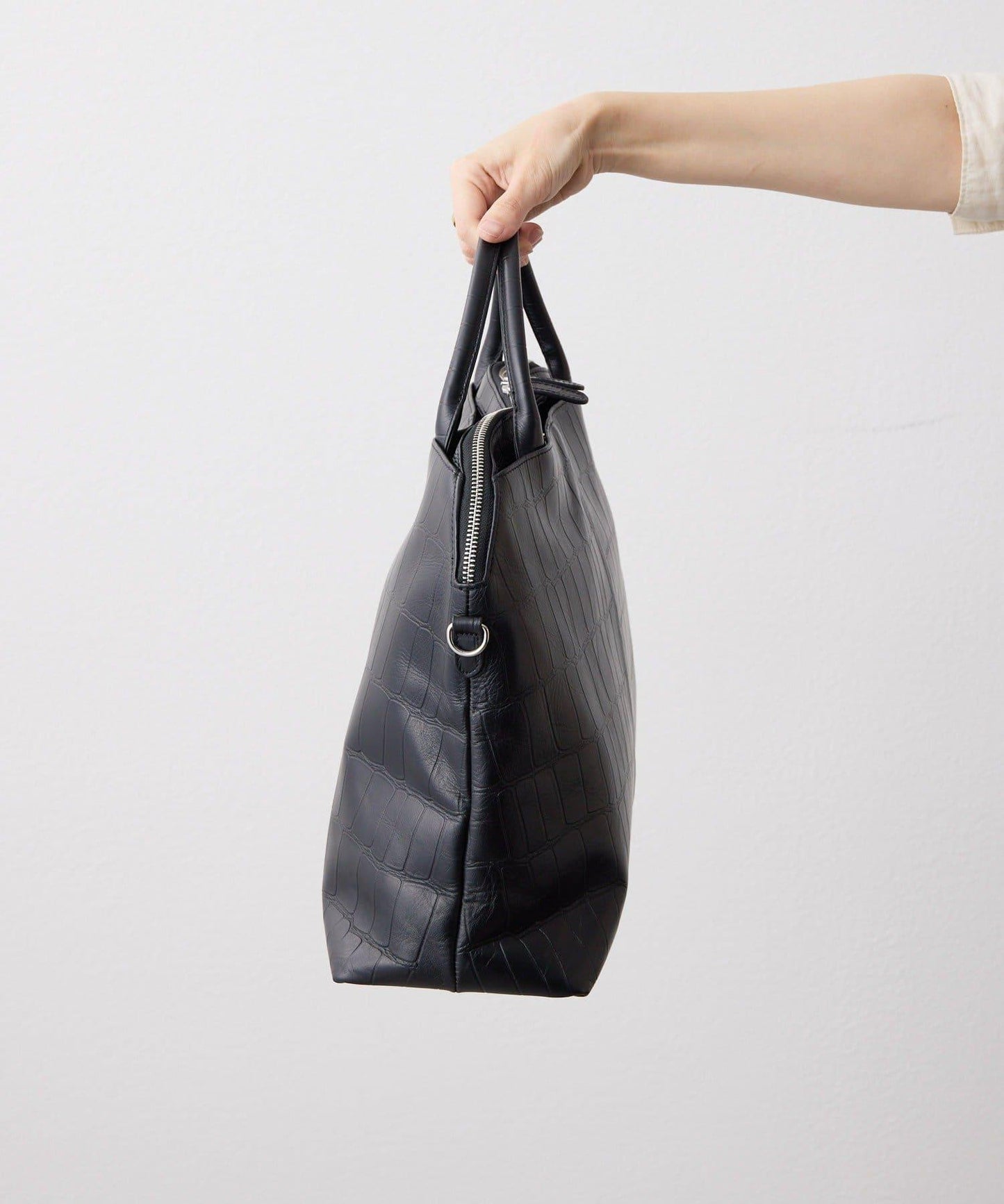 《本革/2way/A4尺寸兼容》雙口袋波士頓包L