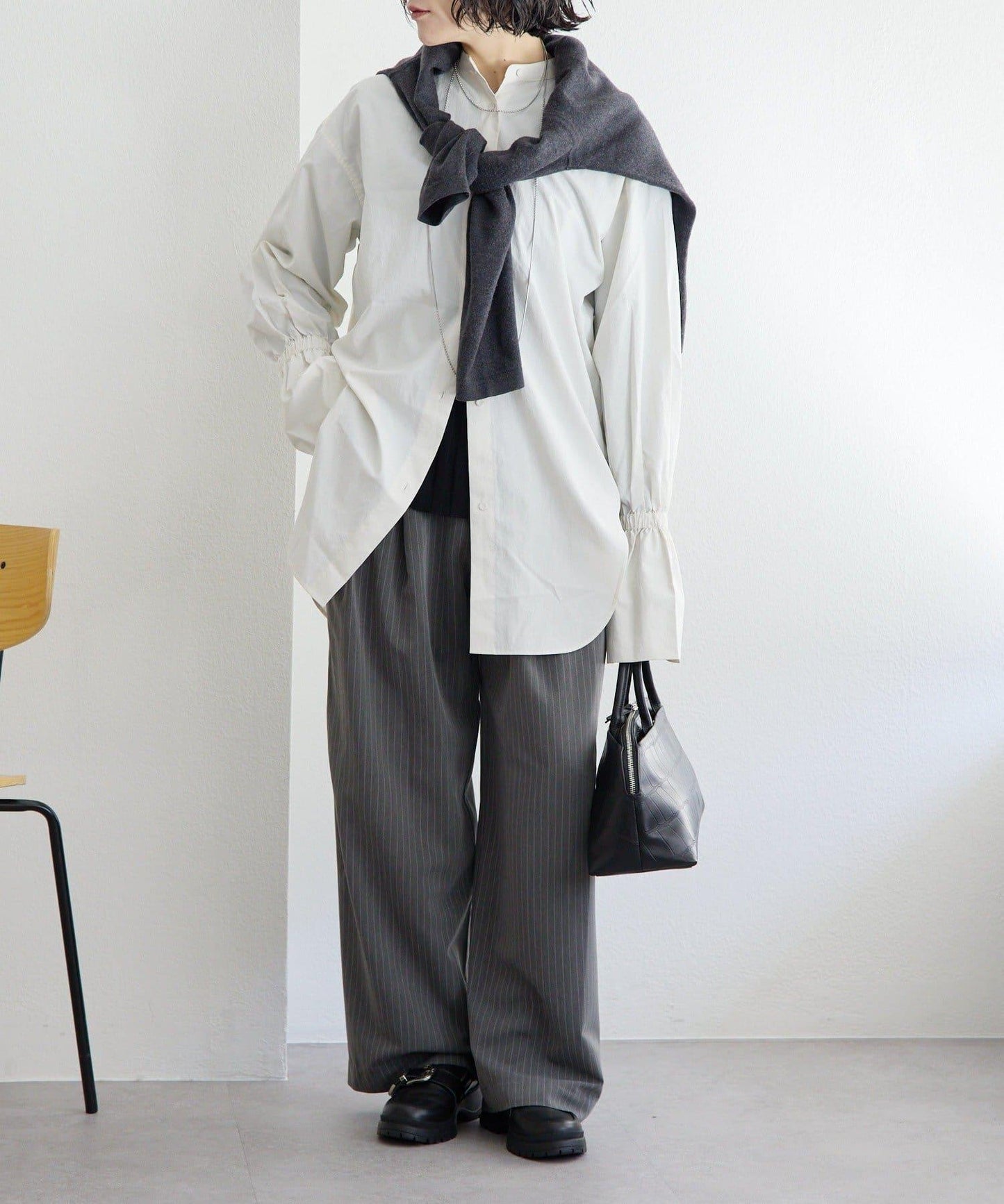 《本革/2way》雙口袋波士頓包S