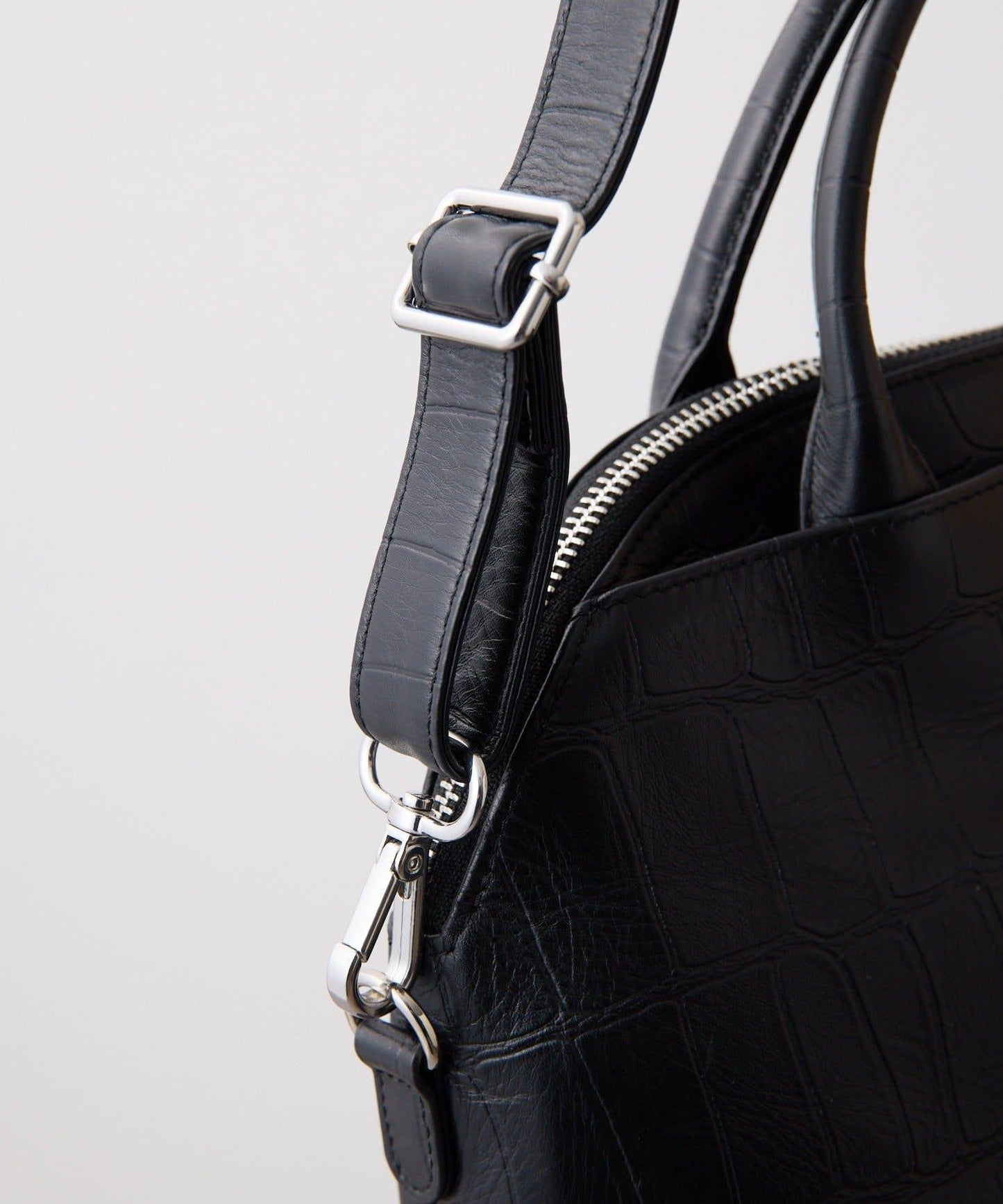 《本革/2way/A4尺寸兼容》雙口袋波士頓包L