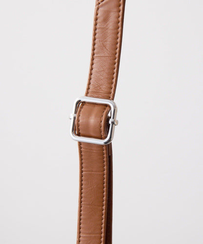 《本革/2way》雙口袋波士頓包S