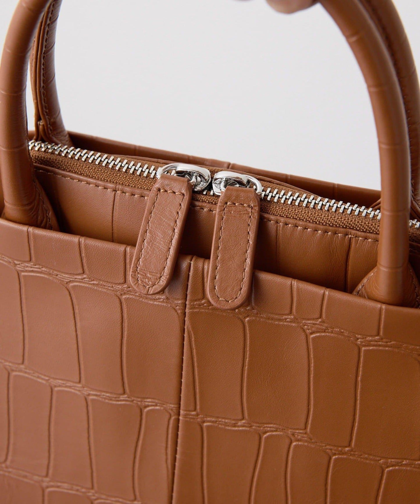 《本革/2way》雙口袋波士頓包S