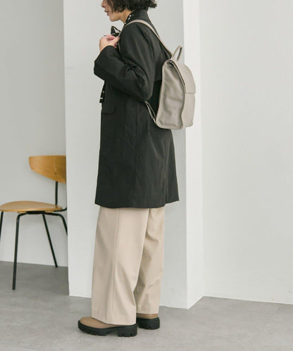 《本革/A4尺寸適用》皮革翻蓋雙肩包