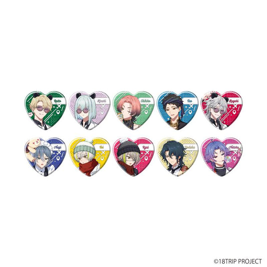 18TRIP_心形徽章02/全套（共10種）（官方插畫）【全套／10個裝】