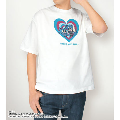 《初音未來》_(尺碼/L)_ANGEL BLUE聯名 全新繪製 《初音未來》&ナカムラ君 寬鬆版型男女同款T恤