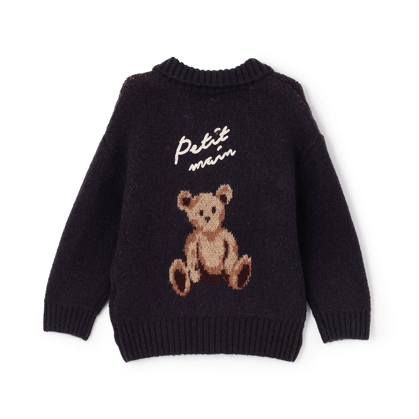 【可機洗】圖案開衫針織外套