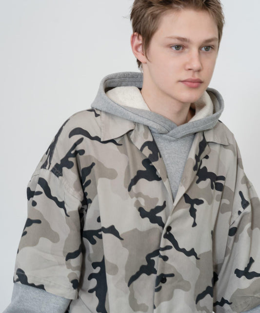 dDdDdDd 迷彩短袖襯衫