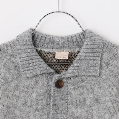 【可機洗】圖案開衫針織外套