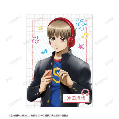 3年Z組銀八老師 新繪 沖田總悟 耳機版 A5插畫卡