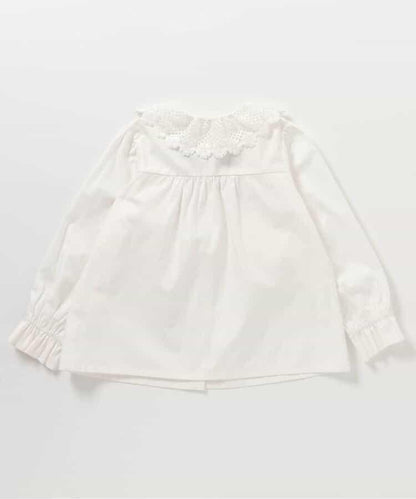 蕾絲領結飾襯衫