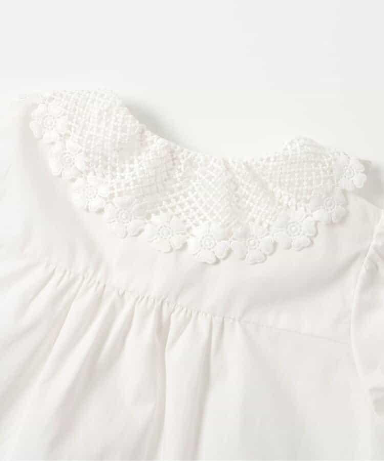 蕾絲領結飾襯衫