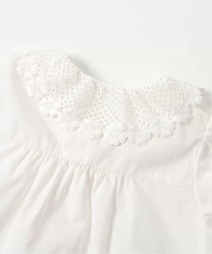 蕾絲領結飾襯衫