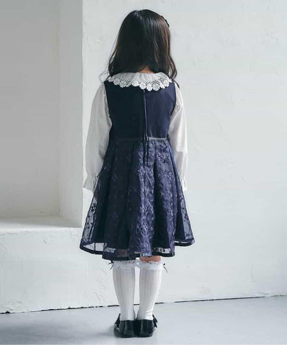 蕾絲領結飾襯衫