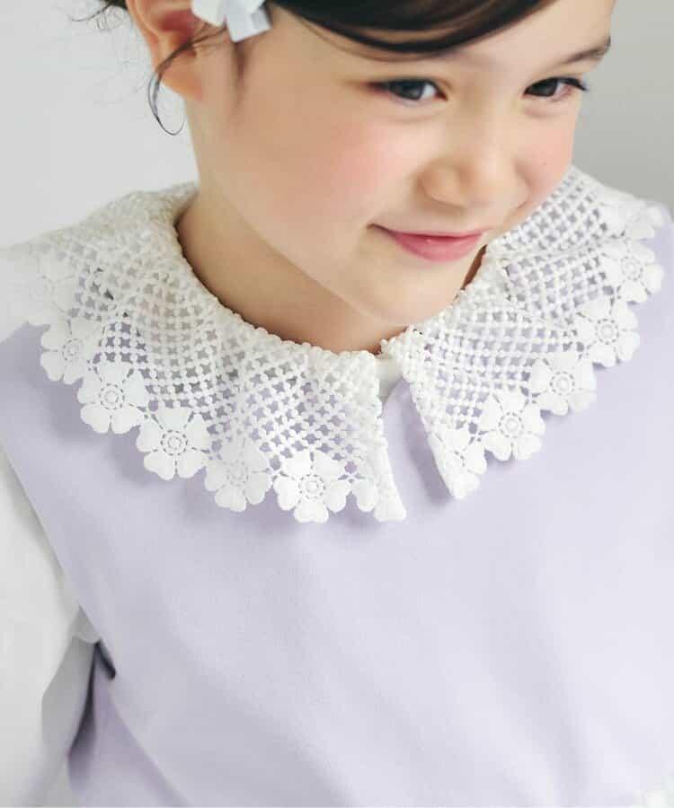 蕾絲領結飾襯衫