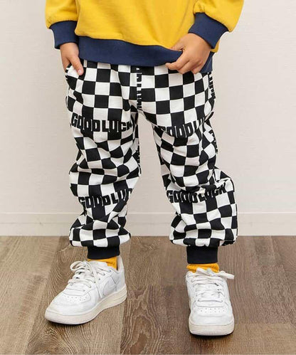 美式餐廳風格印花針織長褲 10分丈