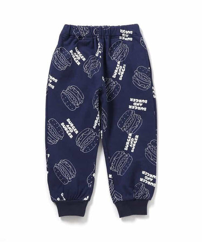 美式餐廳風格印花針織長褲 10分丈