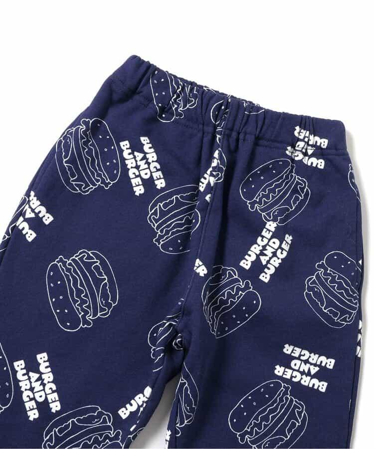 美式餐廳風格印花針織長褲 10分丈