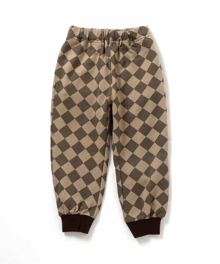 美式餐廳風格印花針織長褲 10分丈