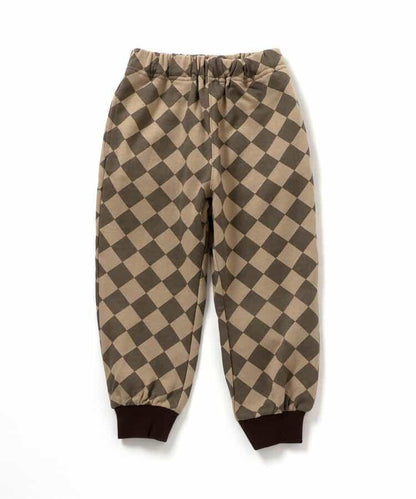 美式餐廳風格印花針織長褲 10分丈