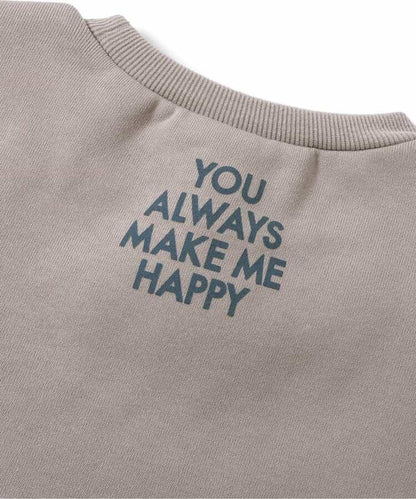 袖部提花人造毛絨拼接衛衣