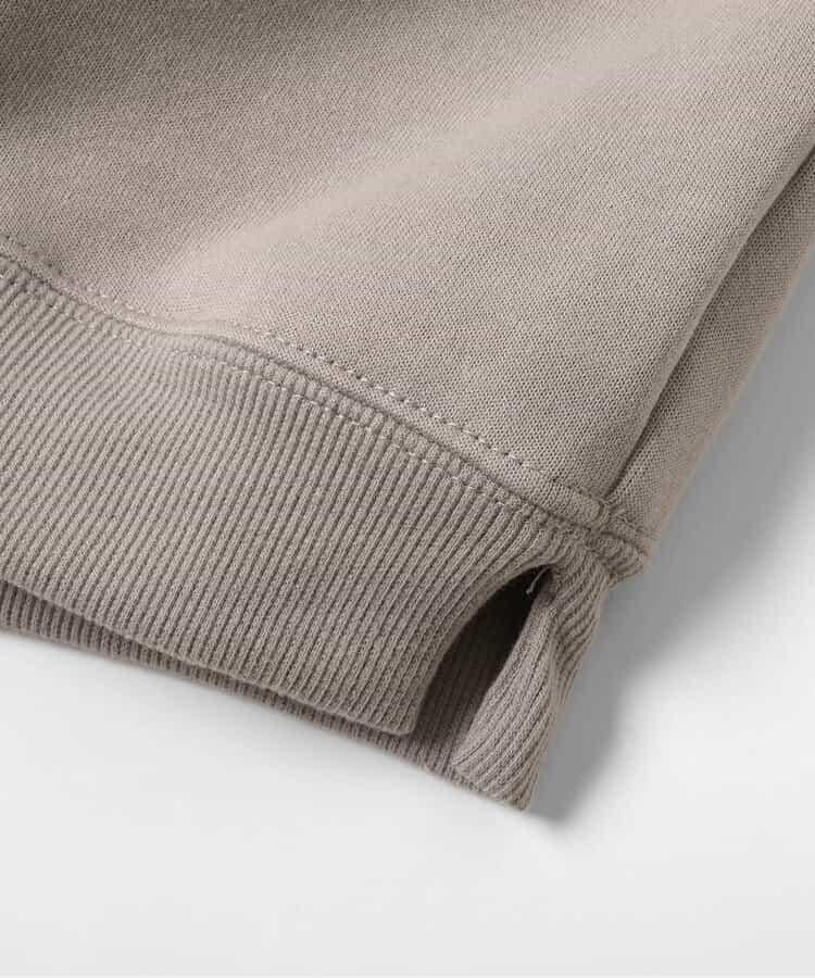 袖部提花人造毛絨拼接衛衣