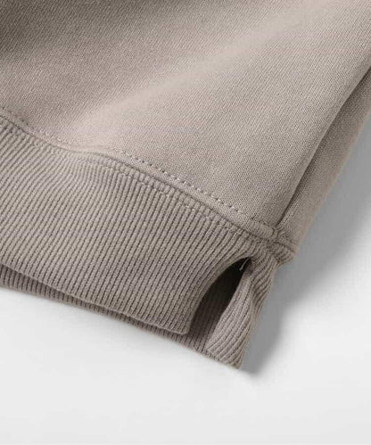 袖部提花人造毛絨拼接衛衣