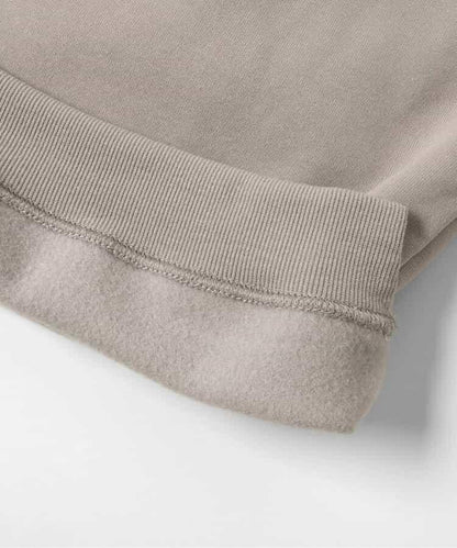 袖部提花人造毛絨拼接衛衣