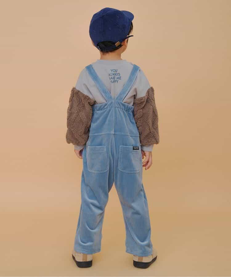 袖部提花人造毛絨拼接衛衣