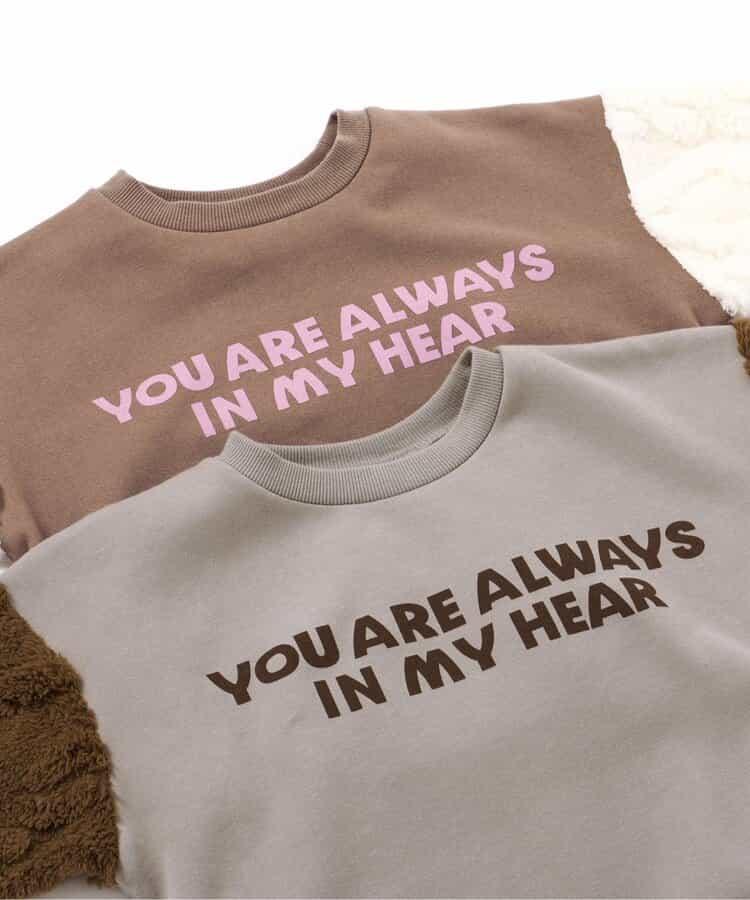 袖部提花人造毛絨拼接衛衣