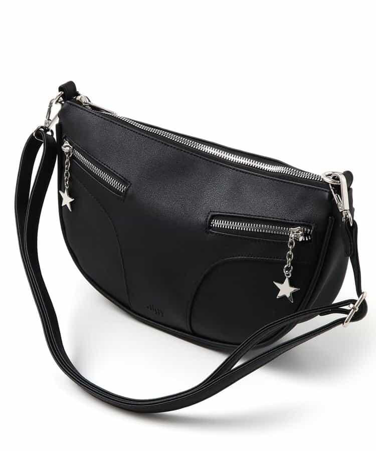 拉鍊設計單肩包