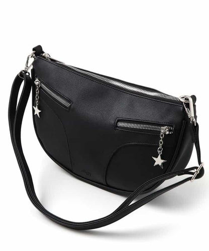 拉鍊設計單肩包