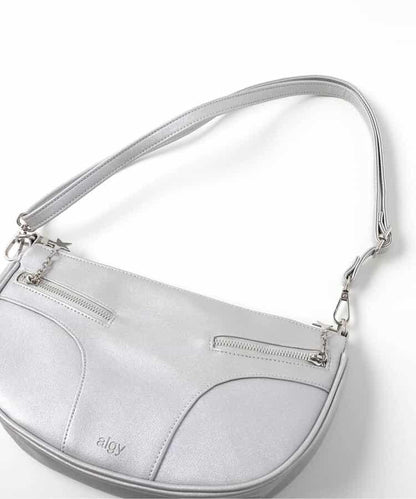 拉鍊設計單肩包