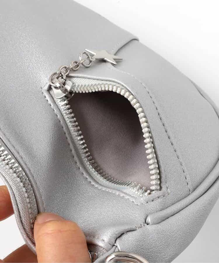 拉鍊設計單肩包