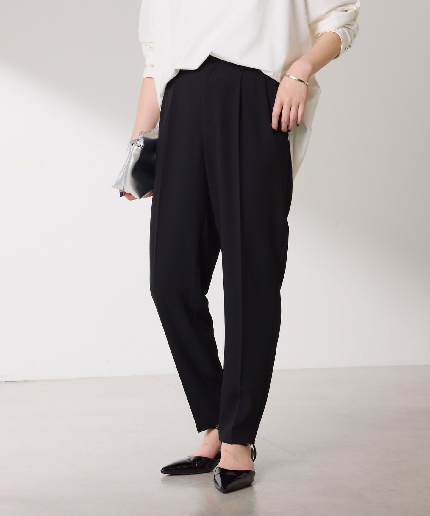 【減重3kg褲/復刻版】針織修身錐形褲/禮服